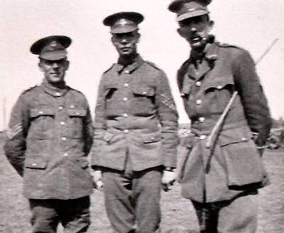 Sgt Walden with Sgt Clarke and Lieutenant F de M Lainé