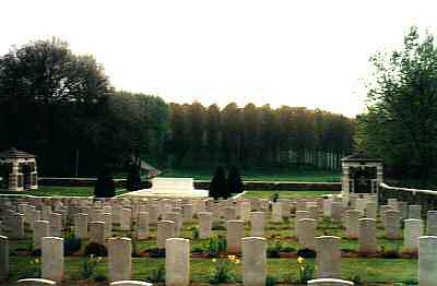 Becourt Military Cemetery, Becordel-Becourt, France Somme.