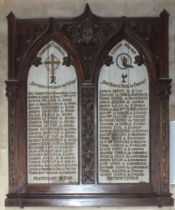 Landaul Parish War Memorial, Morbihan