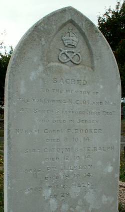 Memorial to N.C.O.s and Men of the 4th South Staffordshire Rgt.