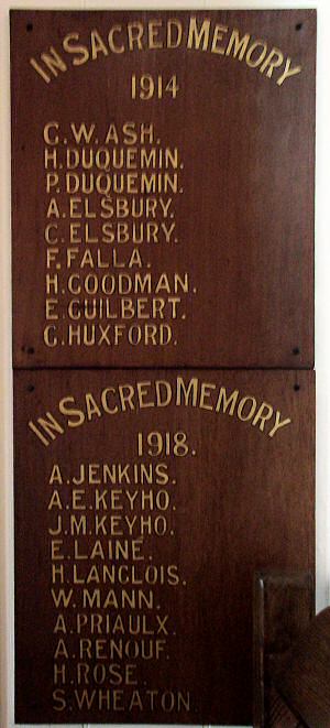 Wesleyan Methodist Church Memorial